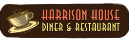 A restaurant sign that says harrison diner and rest.